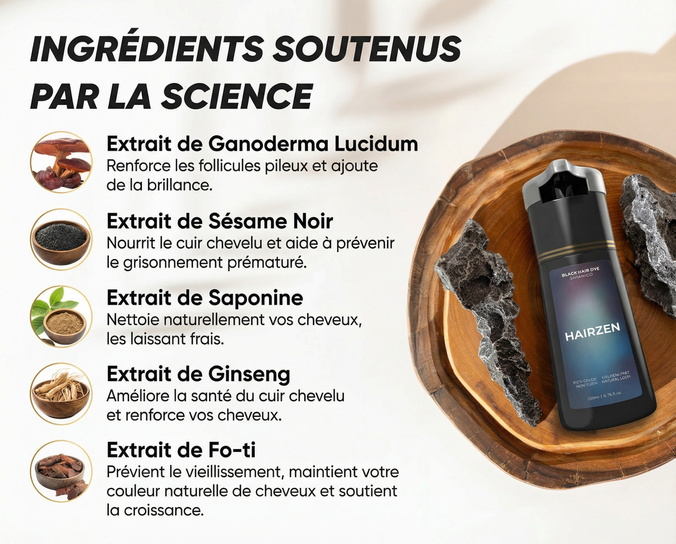 Hairzen Shampooing Colorant Instantané ™